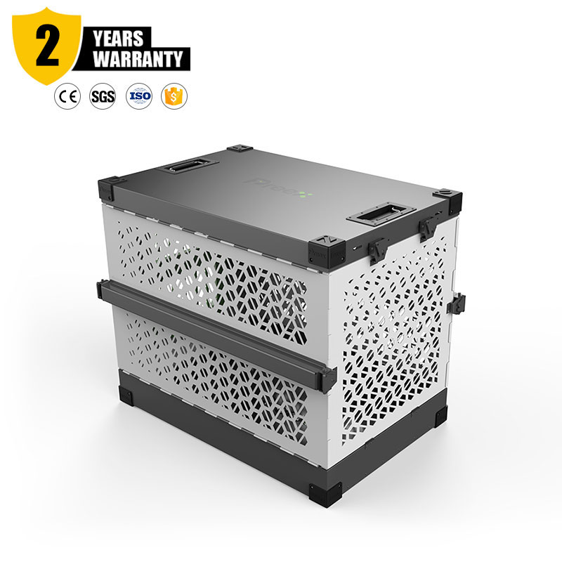 sangkar anjing lipat aluminium